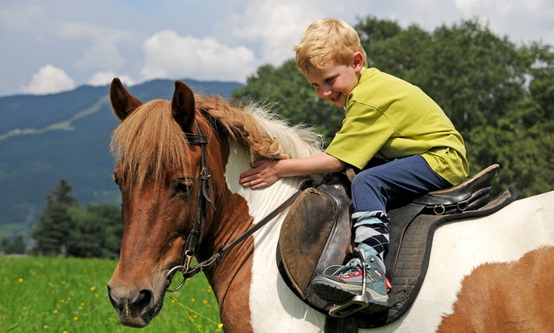 Tolle Braut beim Reiten 